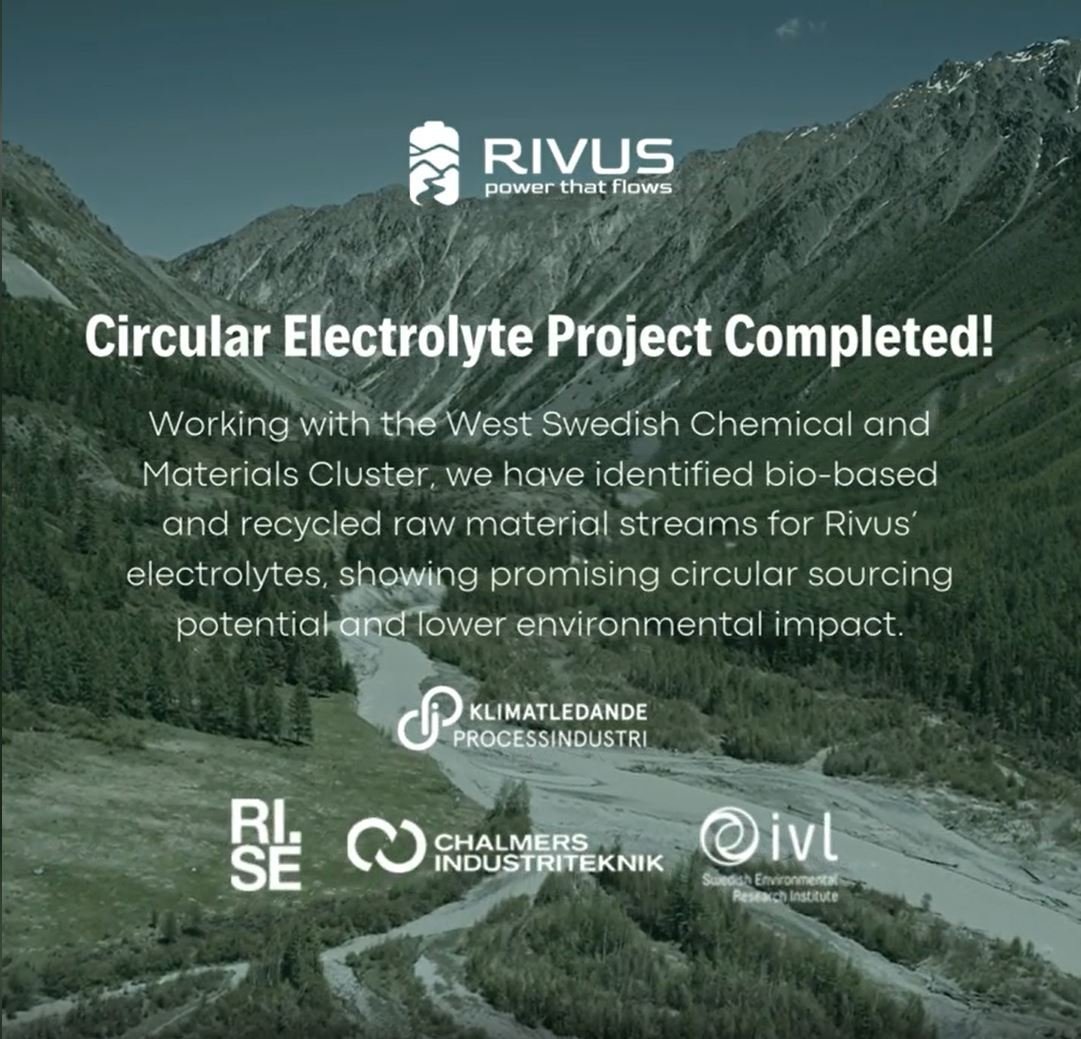 Rivus Batteries - CEROF project completed