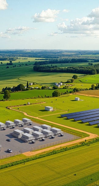 Rivus grid scale solar field